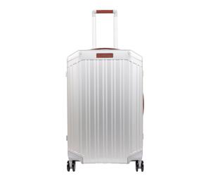 Piquadro Alu Medium 4 Wheel Trolley grigio / cuoio