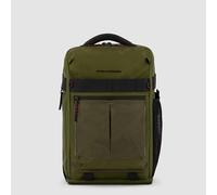 Piquadro Arne Bike Laptop-Rucksack 15,6" Notebookfach und mit LED-Licht Militärgrün