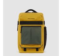 Piquadro Arne Bike Laptop-Rucksack 15,6" Notebookfach und mit LED-Licht Safrangelb