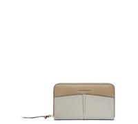 Piquadro Ashley Damen Portemonnaie aus Leder mit Reißverschluss, beige - Farb-Varianten: Beige