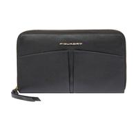 Piquadro Ashley Geldbörse RFID Schutz Leder 19 cm schwarz