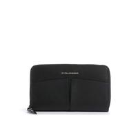 Piquadro Ashley Geldbörse RFID Schutz Leder 19 cm schwarz