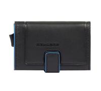 Piquadro Atlas Kreditkartenetui RFID Schutz Leder 10 cm schwarz