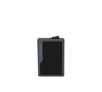 Piquadro Automatischer, mit MagSafe® kompatibler Kartenhalter für Herren/Unisex aus Metall und Leder, Farbe Schwarz