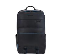Piquadro B2 Revamp Rucksack RFID Schutz Leder 43 cm Laptopfach blue
