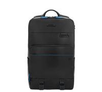 Piquadro B2 Revamp 15,6" Computer-Rucksack aus Leder, schwarz - Farb-Varianten: Schwarz