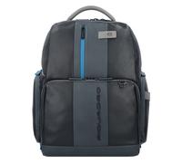 Piquadro Urban Leather I-Tech Backpack black/grey