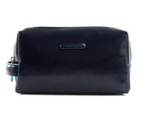 Piquadro Blue Square Kulturbeutel Leder 25 cm blau
