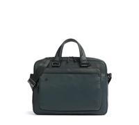 Piquadro Black Square Aktentasche dunkelgrün, genarbtes Leder, Herren