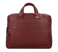 Piquadro Black Square Aktentasche Leder 40 cm Laptopfach braun