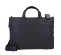 Piquadro Black Square Schmale Laptoptasche 15.6" erweiterbar dunkelbraun