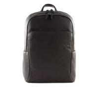 PIQUADRO Black Square Computer Backpack L Testa Di Moro