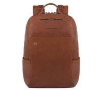 Piquadro Black Square Computer Backpack with iPad Compartment tobacco