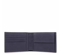 Piquadro Black Square Geldbörsen aus leder mit Münzfach blau - Farb-Varianten: Blau