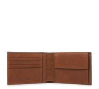 Piquadro Black Square Herrengeldbörse mit Hartgeldfach + RFID Hellbraun