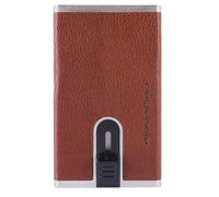 Piquadro Black Square Kreditkartenetui RFID Leder 6 cm cuoio Braun Herren
