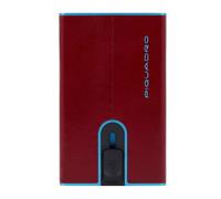 Piquadro Black Square Kreditkartenetui RFID Schutz Leder 6 cm rot