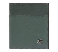 Piquadro Black Square Kreditkartenetui RFID Schutz Leder 9 cm grün