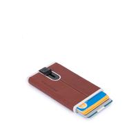 Piquadro Black Square Kreditkartenhalter mit Schiebesystem braun - Farb-Varianten: Braun