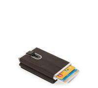 Piquadro Black Square Kreditkartenhalter mit Schiebesystem Dunkelbraun - Farb-Varianten: Dunkel Braun