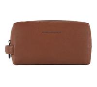 Piquadro Black Square Kulturbeutel Leder 25 cm braun