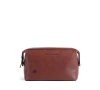 Piquadro Black Square Kulturbeutel tabak, Leder, 23 x 15 x 10cm