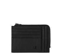 Piquadro Black Square Reißverschluss-Münzbeutel mit Dokumenten Schwarz - Farb-Varianten: Schwarz
