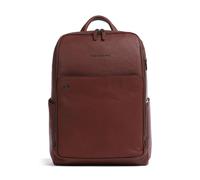 Piquadro Black Square 15,6" Laptop-Rucksack aus Leder, braun - Farb-Varianten: Braun