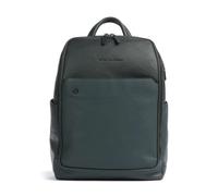 Piquadro Black Square Rucksack Leder 38 cm Laptopfach green