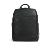 Piquadro Black Square kompakter 14 Laptop-Rucksack aus Leder, schwarz - Farb-Varianten: Schwarz