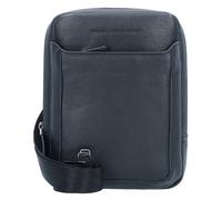 Piquadro Black Square Umhängetasche Leder 17 cm nero