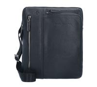 Piquadro Black Square Umhängetasche Leder 23 cm schwarz