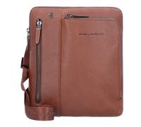Piquadro Black Square Umhängetasche Leder 24 cm braun