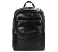 PIQUADRO Großer Rucksack aus Leder für 15,60 Zoll, Unisex-Erwachsene, Einheitsgröße, Schwarz, Einheitsgröße