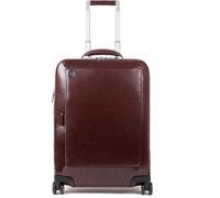 Piquadro Blue Square Cabin Trolley Front Pocket 15.6" mahogany