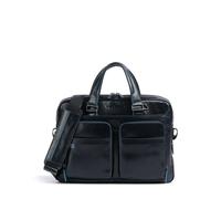 Piquadro Blue Square Organized Laptop & iPad Case night blue