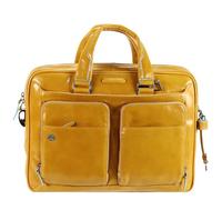 Piquadro Blue Square Aktentasche III Leder 39 cm Laptopfach gelb