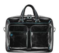 Piquadro Blue Square Aktentasche III Leder 39 cm Laptopfach schwarz