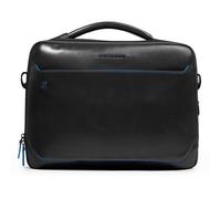 Piquadro Blue Square Aktentasche Leder 39 cm Laptopfach schwarz