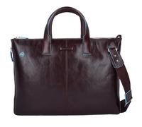 Piquadro Blue Square Expandable Slim Computer Bag 15.6" mocca