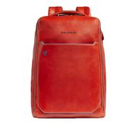 Piquadro Blue Square Backpack 2 Compartments 14' Orange