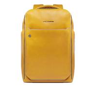 PIQUADRO Blue Square Backpack 2 Compartments 15,6" Yellow