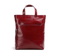 Piquadro Blue Square Schultertasche RFID Schutz Leder 30 cm Laptopfach rot