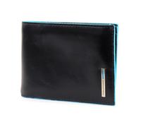 Piquadro PU1392B2R/BLU Geldbörse, Kartenetui/Reisedokumentenhülle Blau Leder, Polyester