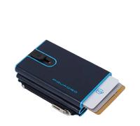 Piquadro Blue Square Compact Wallet für Scheine mit Münz-Fach, blau - Farb-Varianten: Blau