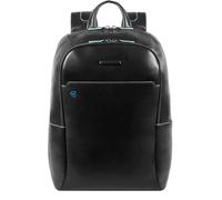 Piquadro Blue Square Laptop-Rucksack schwarz, Leder, Herren
