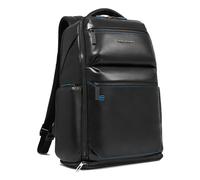 PIQUADRO Blue Square Computer Backpack With USB Black
