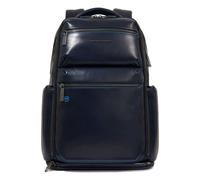 PIQUADRO Blue Square Computer Backpack With USB Midnight Blue