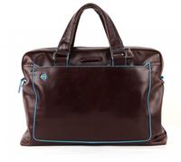 Piquadro Blue Square Kurzgriff-Laptoptasche mit iPad®-Fach, Schirm/ Flaschentasche Mahagoni