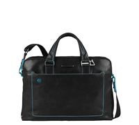 Piquadro Blue Square Computer Portfolio Briefcase 15'' black